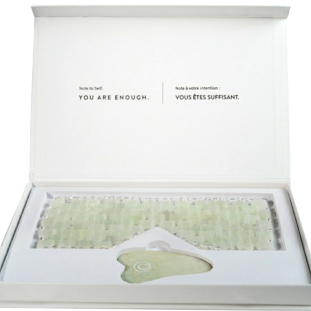 Jade Eye Mask and Gua Sha Set